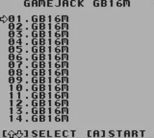 Image n° 1 - screenshots  : GB Gamejack 16M